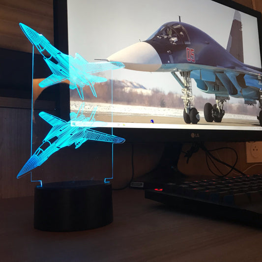 Lampe 3D Avion de chasse F14