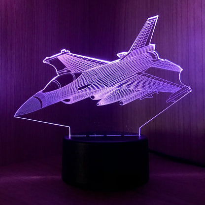 Lampe 3D Avion de chasse F16